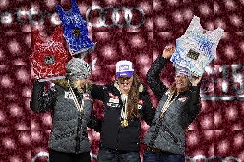 Tina Maze (Nicole, Hosp, Tina, Maze, Michaela, Kirchgasser,)