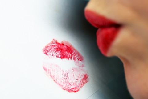 csók (csók, boríték, posta, posta, Valentin nap)