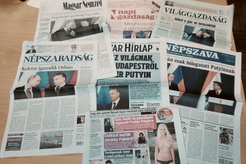 szerdai lapok putyinról (putyin)