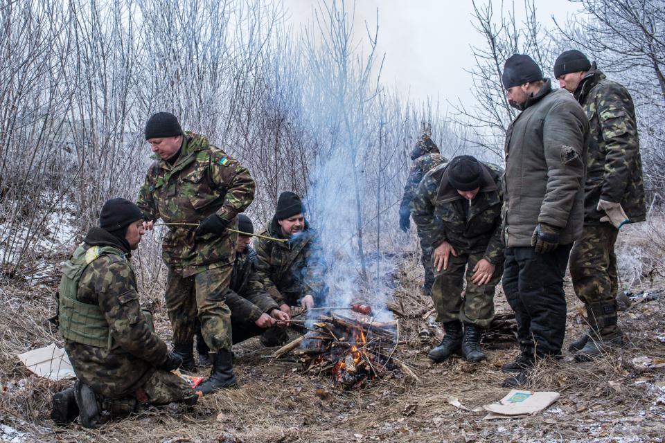 ukrán katonák debalcevében (katona, ukrajna, debalceve)