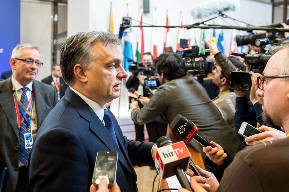 Orbán az EU-csúcs után (orbán viktor, )