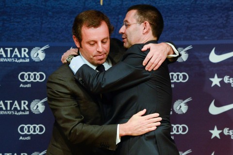 Sandro Rosell és Josep Maria Bartomeu (sandro rosell, josep maria bartomeu, )