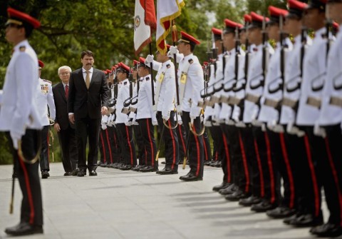 Áder János Szingapúrban (áder jános, )