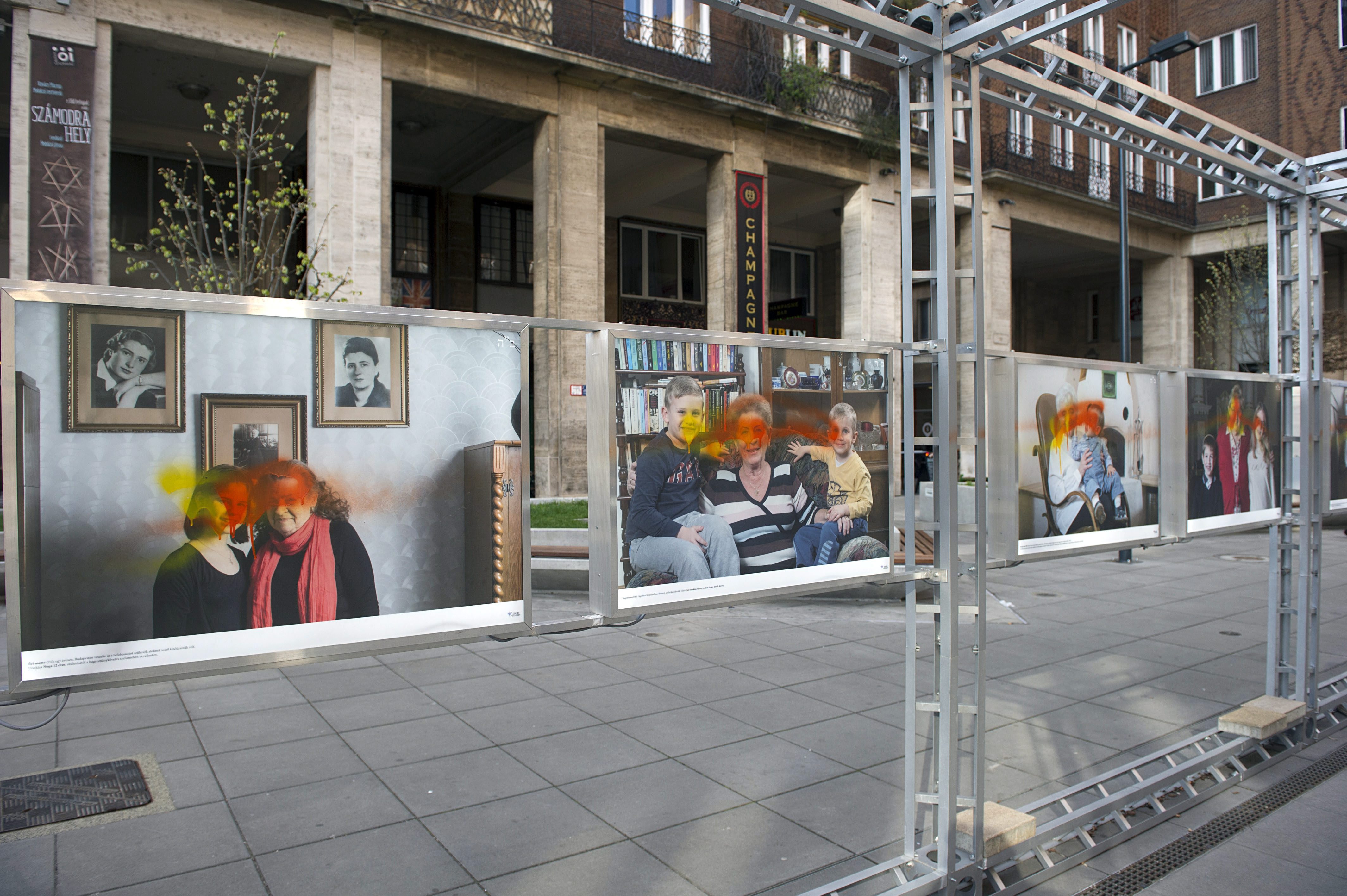 megrongált holokausztkiállítás (holokauszt, )