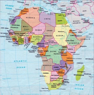 afrika térkép (Array)