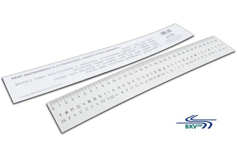 bkv papírvonalzó (Array)