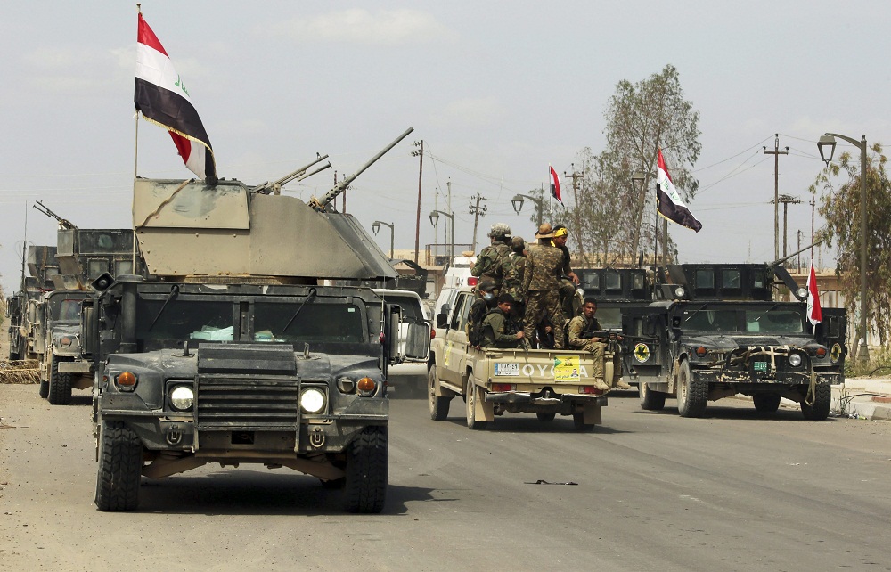 iraki kormányerők Tikrítben (iszlám állam, tikrít, irak)