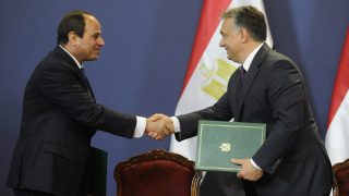 Orbán Viktor és Abdel-Fattáh esz-Szíszi  (Array)
