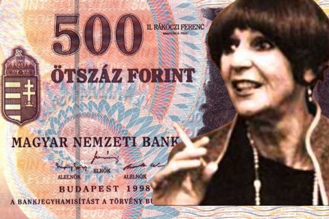 ötszáz forint, Psota Irén (Array)