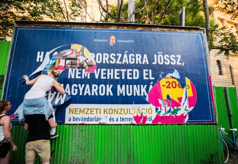 plakát, bevándorlós plakát (Array)