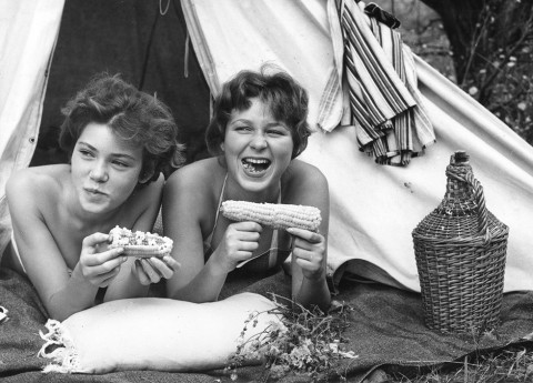 strand, Balaton, fürdőzés, fürdőtuha, retró 07 (Array)