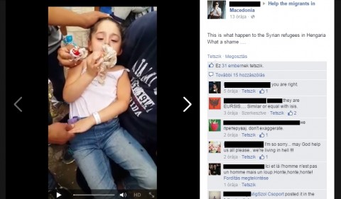 szír menekült kislány (Array)