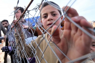 Szíriai menekült Libanonban (Array)