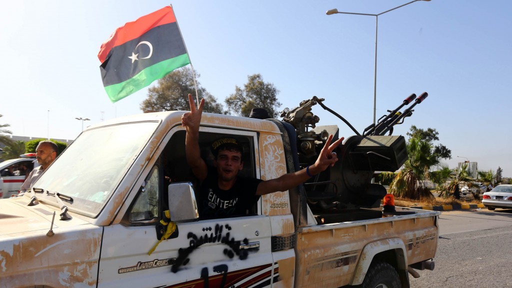 iszlám felkelők Líbiában (Array)