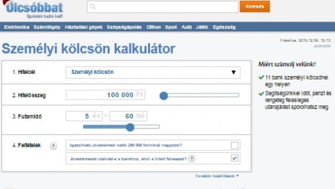 olcsóbbat.hu személyi kölcsön