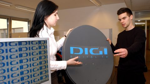 A DIGI műholdas antennája MTI Fotó: Balaton József