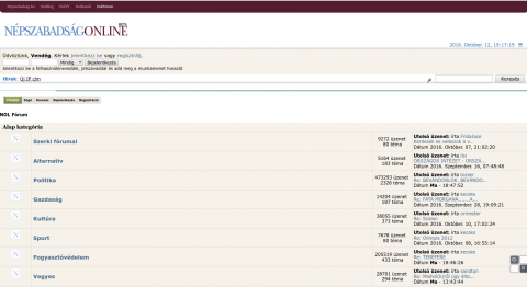 Népszabadság Online Fórum