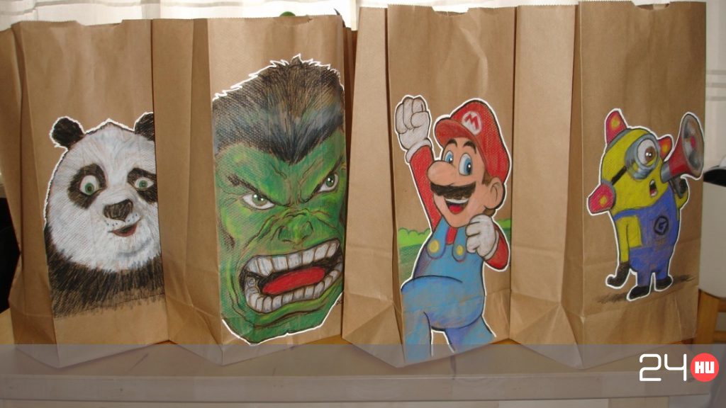 Mágikus uzsonnás tasakokat fest az év apukája | 24.hu