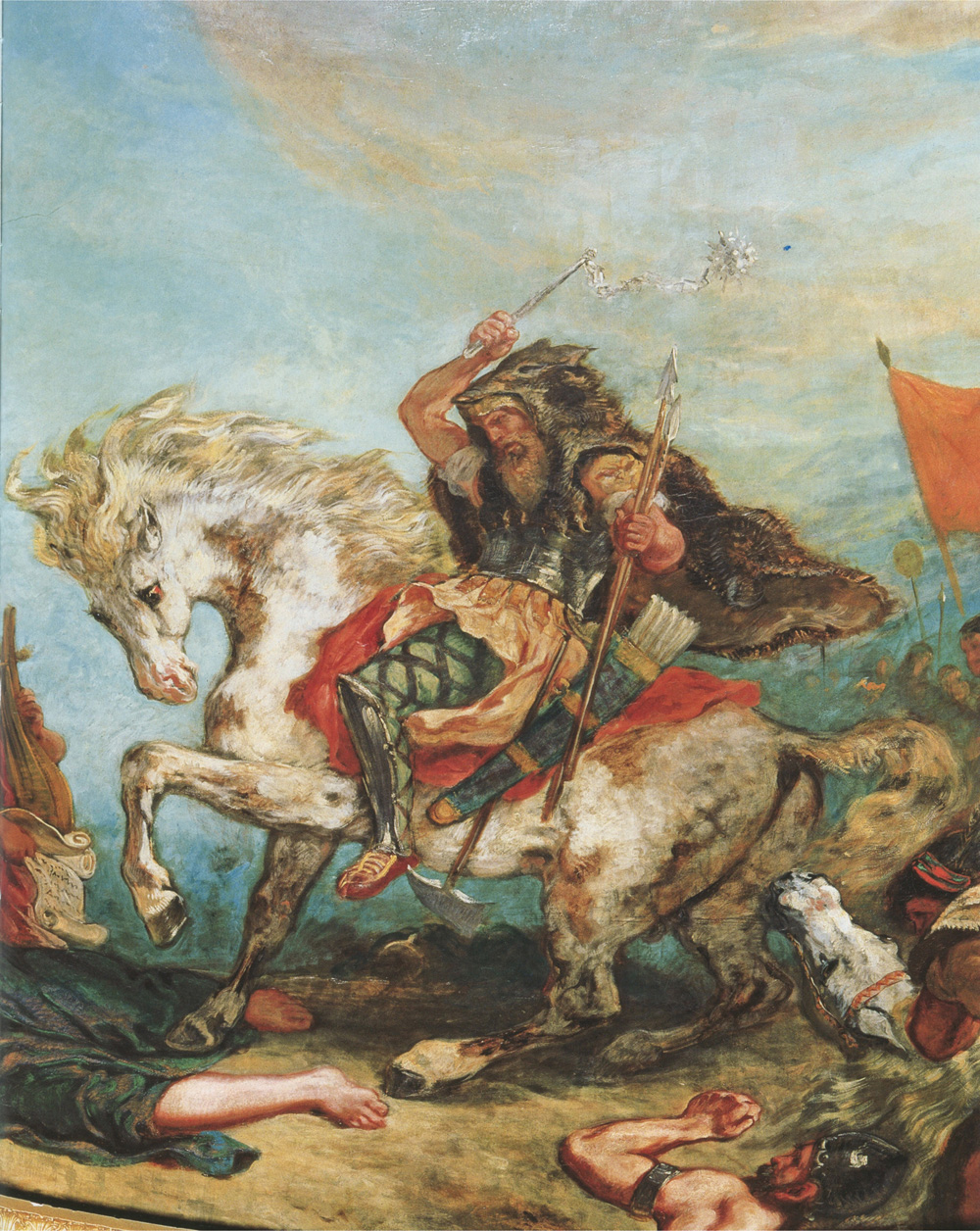 Attila képe Eugène Delacroix 1847-ben született festményén.