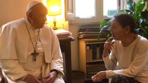 Ferenc pápa a Vatikánban fogadta Bruck Edith írónőt