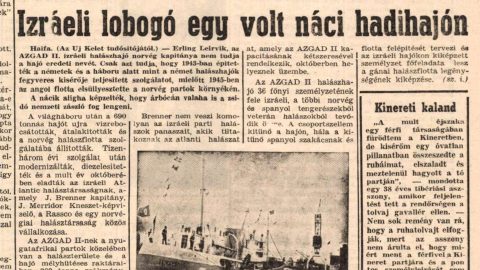 Náci hadihajóból született halászhajóval fogták Izraelben a kóser halakat