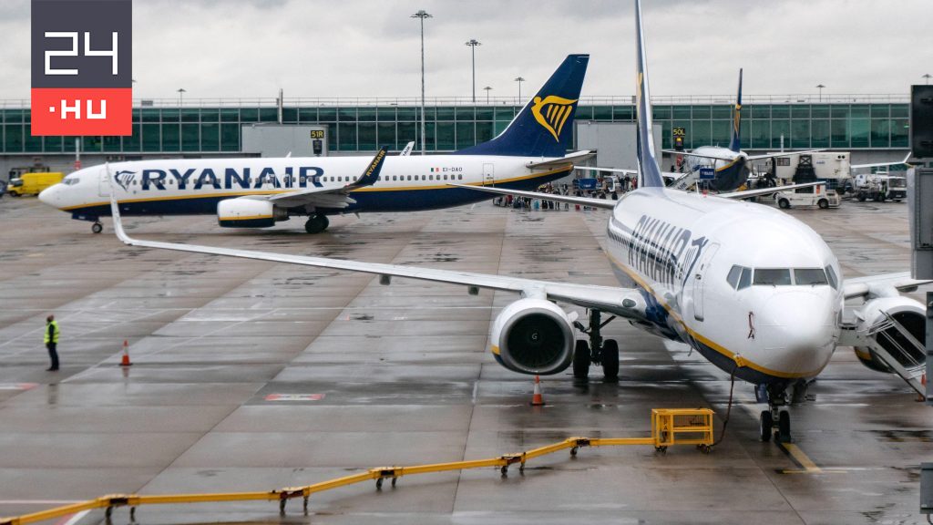 A Ryanair flight from Budapest has landed in London instead of Manchester