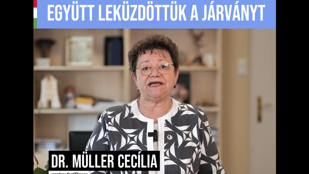 Müller Cecília a szépre emlékezik a magyar járványkezelésből