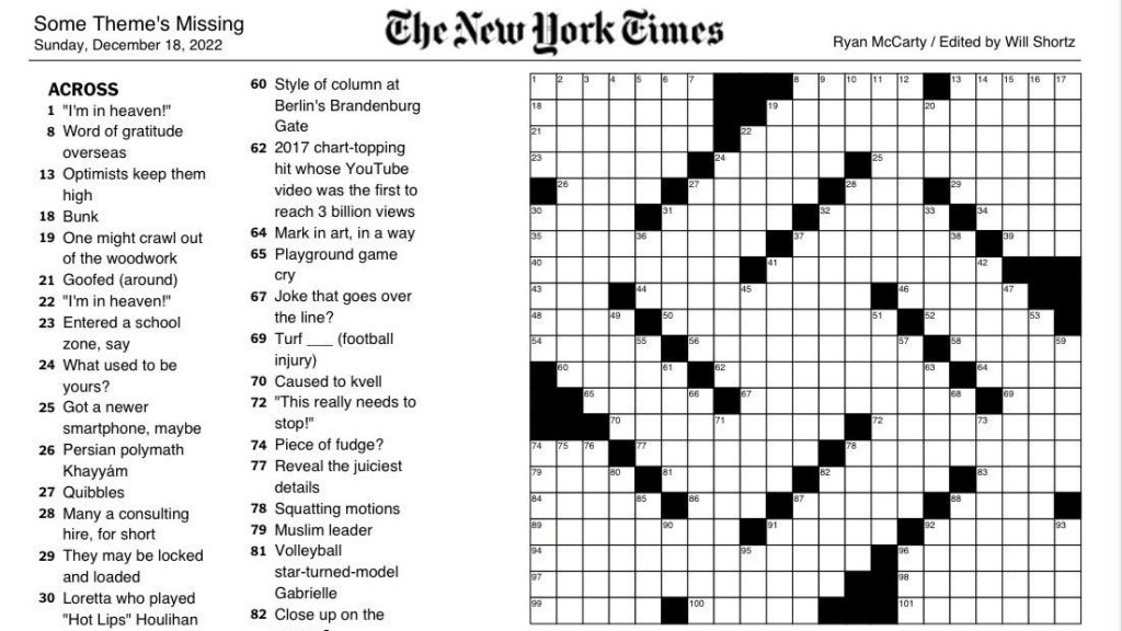 Horogkereszt alakú keresztrejtvénnyel jelentkezett a New York Times hanuka első napján