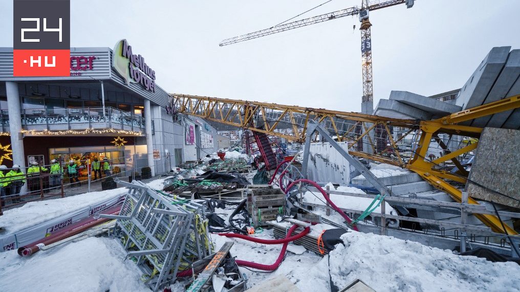 Daru dőlt egy bevásárlóközpontra Norvégiában 24.hu