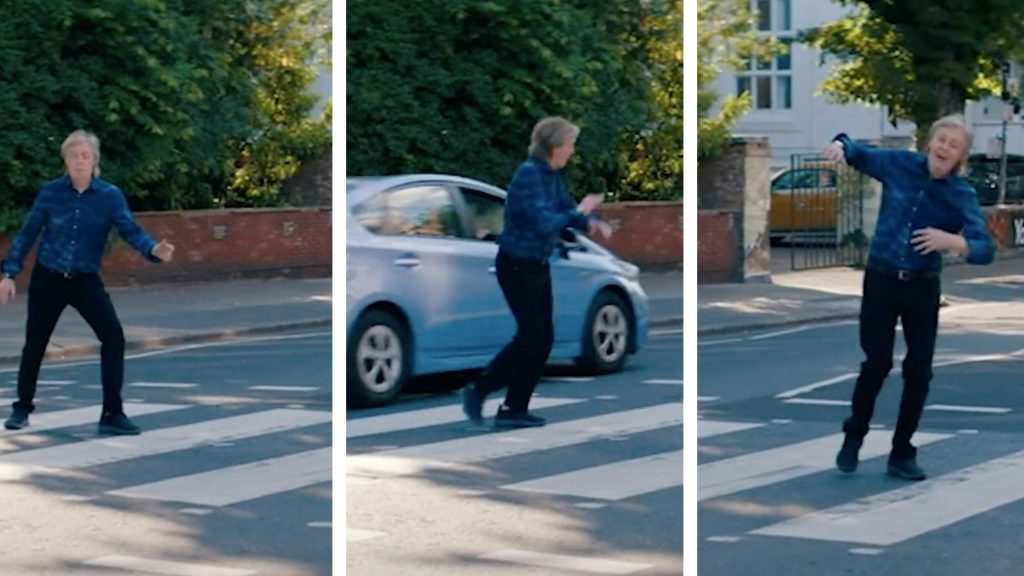 Paul McCartney-t majdnem elgázolta egy autó az Abbey Roadon, míg videót készített róla a lánya