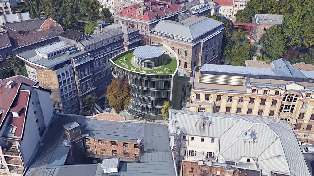 Újabb modern épület tűnik el a pesti belvárosból, a szemklinika bővítése kerülhet a helyére