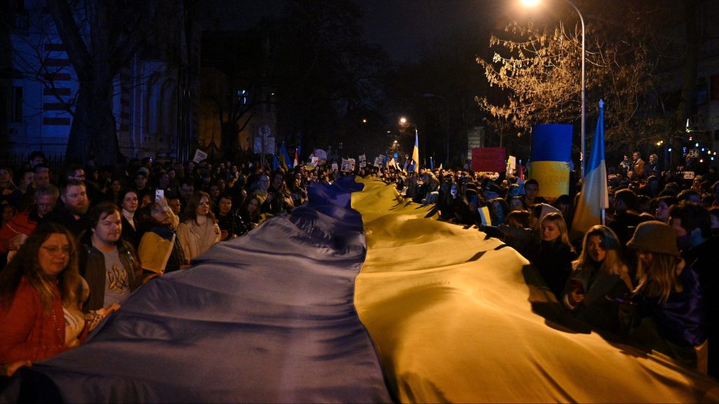 Ruszkik haza! – több százan tüntetnek Budapesten a háború egyéves évfordulóján