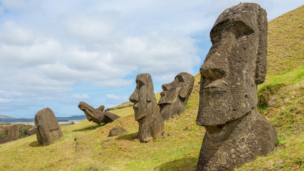 A mysterious statue was found on Easter Island