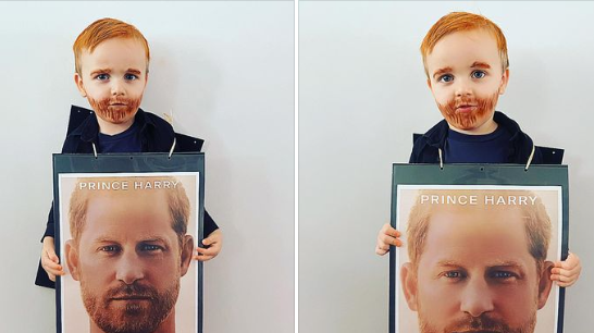 Harry hercegnek öltözött a hároméves kisfiú, mindenkit lenyűgözött