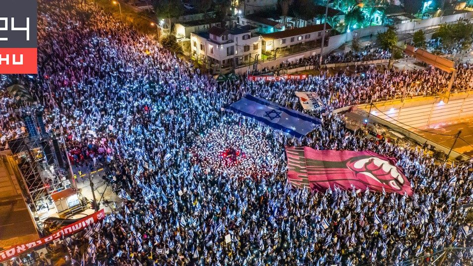 Izrael történetének egyik legnagyobb tüntetését tartották szombaton | 24.hu