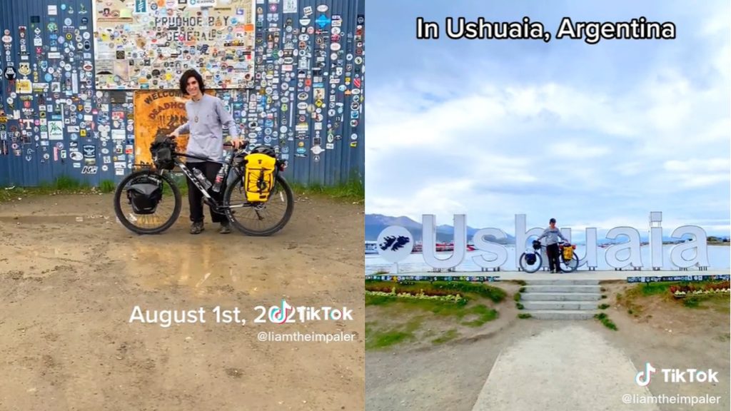 Alaszkától Argentínáig biciklizett a 17 éves fiú