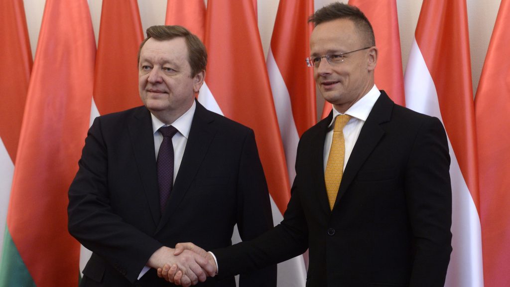 Szijjártó fogadta a fehérorosz külügyminisztert