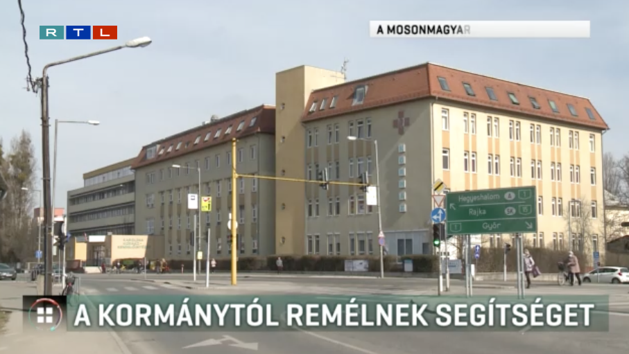 Miniszteri megbízottat kérne a mosonmagyaróvári kórház, annyi osztály állt le
