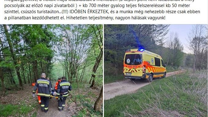 Túrázás közben, térerő nélküli szakaszon kapott infarktust egy kiránduló