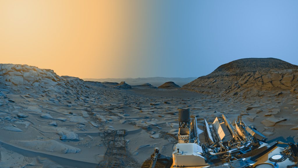 Lélegzetelállító képeslap érkezett a Marsról