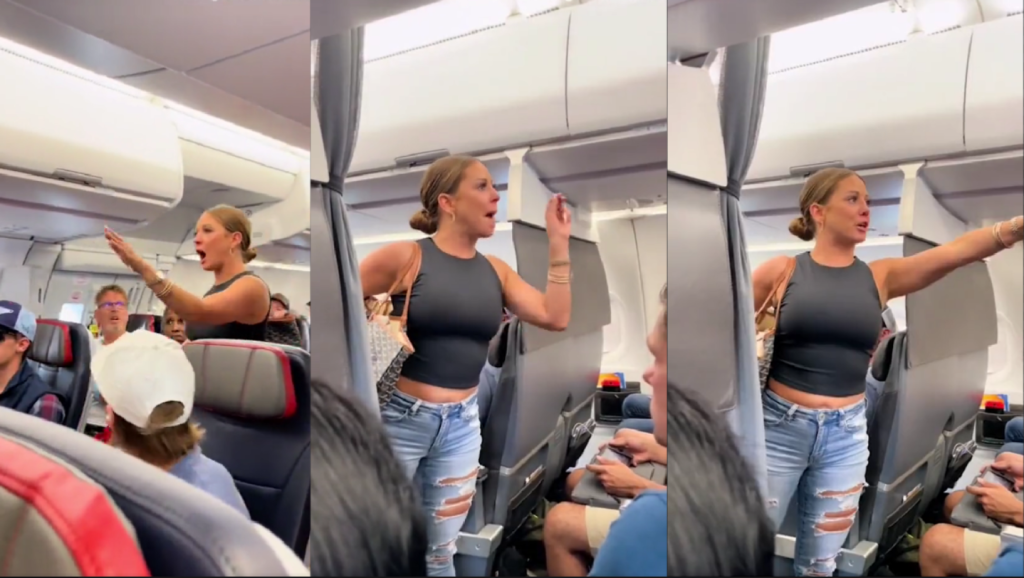 Woman freaks out on plane because she thinks a passenger ‘isn’t real’