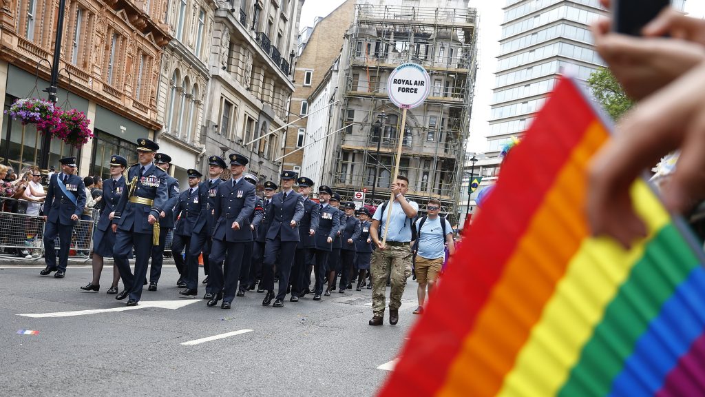 The British Army also marched in the London Pride parade