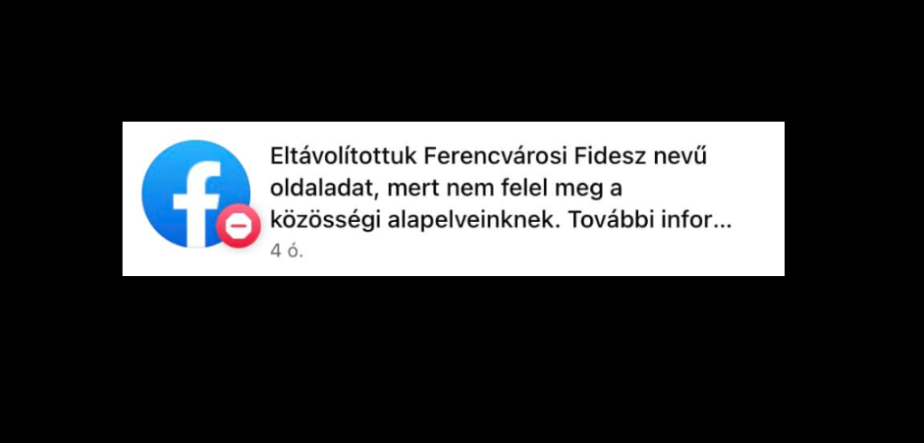 Törölte a Facebook a Ferencvárosi Fidesz oldalát