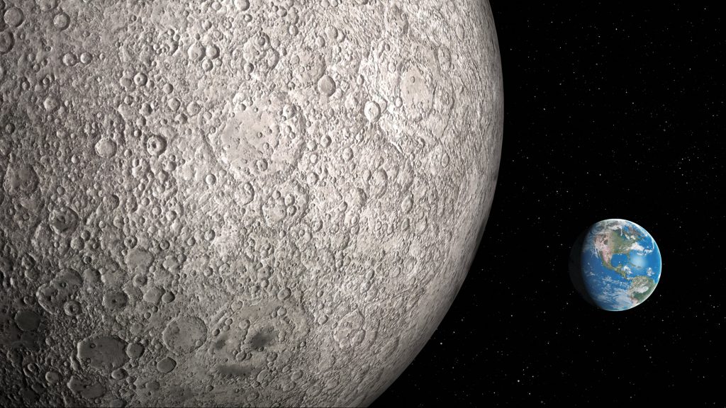 A Hold túlsó oldaláról készült fénykép
