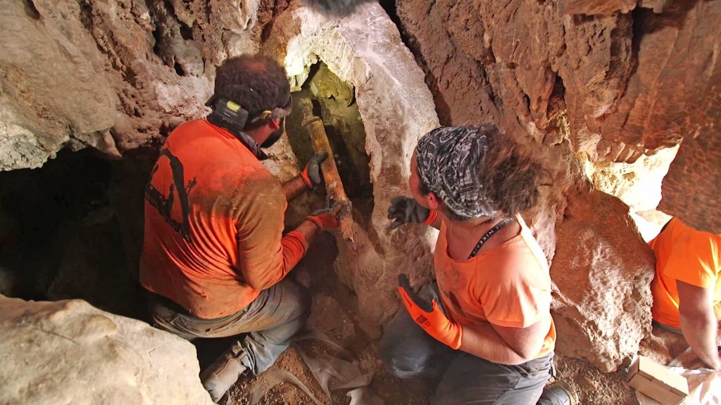 Ancient weapons were found hidden in a cave