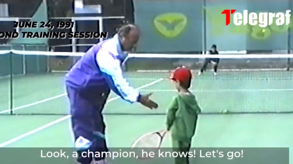 Ilyen volt Djokovic 4 évesen, az első teniszedzésén