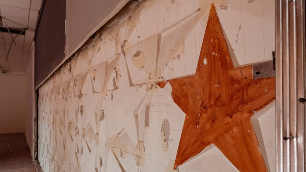 A Munkásmozgalmi Múzeum egy darabja került elő a Budavári Palota átépítésénél