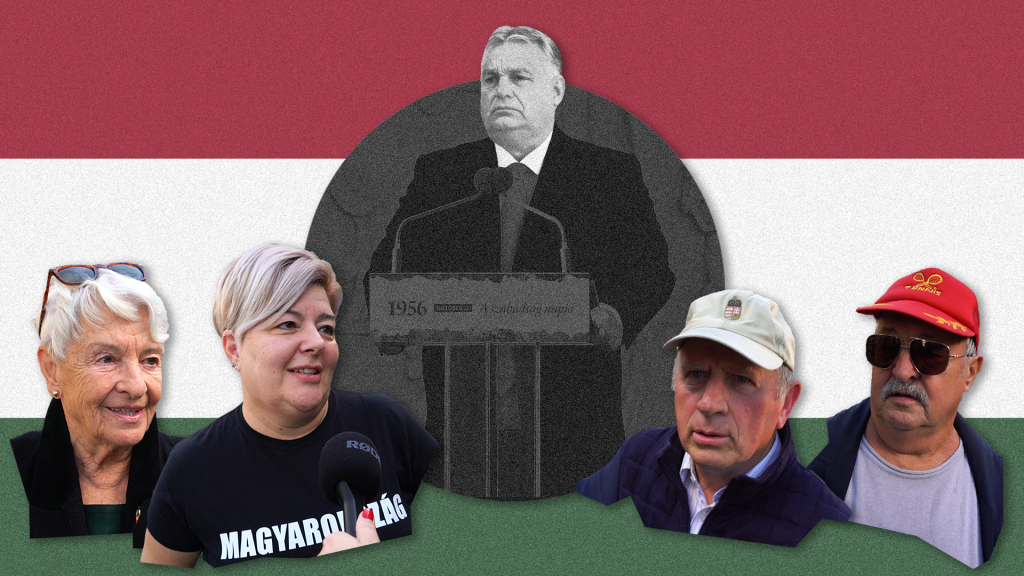 „Azzal harcolunk, aki megtámad minket, mint például az unió” – Orbán Viktor híveit kérdeztük Veszprémben
