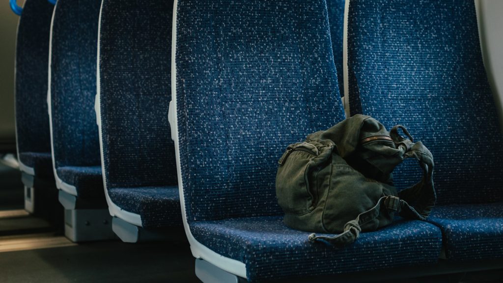 He was carrying a fortune in his backpack, and at the end station he realized that he had left it on the train