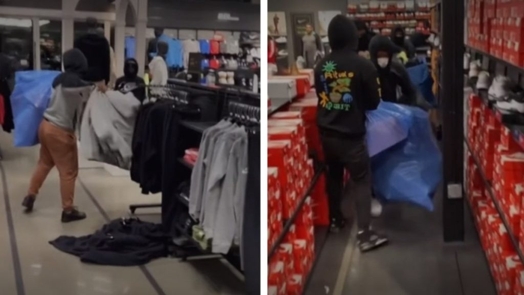 Tizenhét tini szemeteszsákokkal fosztott ki egy Nike üzletet Los Angelesben